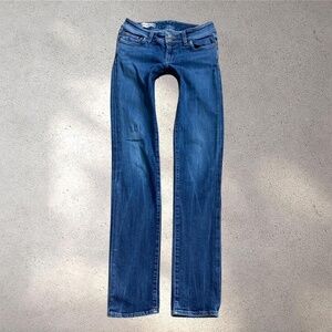 Red Engine Low Rise Skinny Jeans